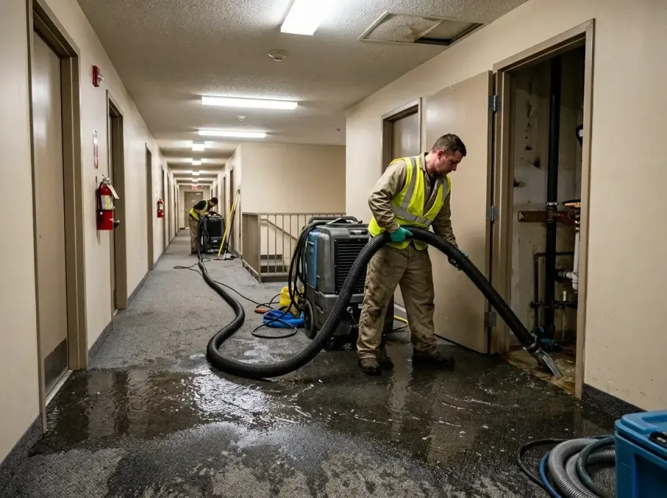 multi-unit-apartment-hallway-f-005 — frequently asked questions, Emergency Burst Pipe Water Extraction & Removal in Robinwoo…